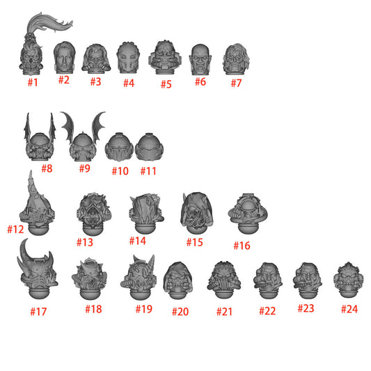 【PRE-ORDER】Single Unpainted Head Sculpt For Joytoy warhammer 40K Night Raptor Figure