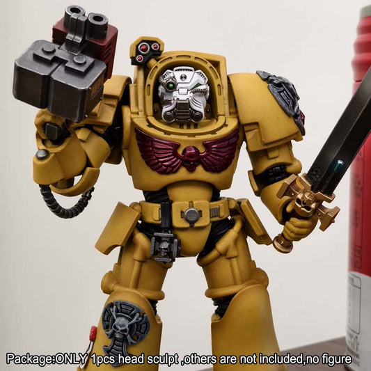 【PRE-ORDER】Premium Painted Soldier Head Sculpt For Joytoy Warhammer Termintor Figure