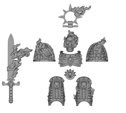 【PRE-ORDER】NEW Unpainted Parts Kits For Joytoy war hammer Space Marine 4.0 Figure Body