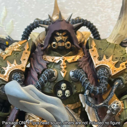 【PRE-ORDER】Premium Painted Soldier Head Sculpt Model For Joytoy Warhammer Death Guard Figure