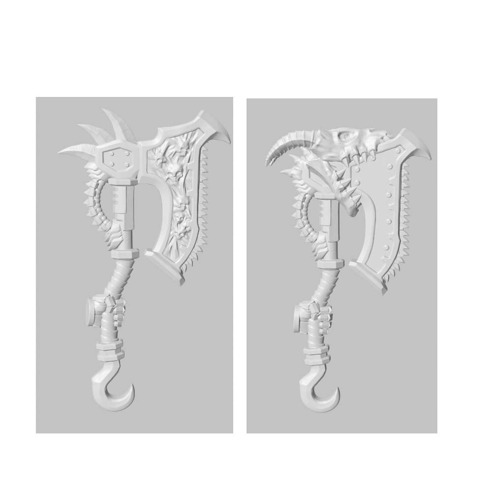 【PRE-ORDER】2pcs Painted Sword Weapons For joytoy Warhammer 40k figures