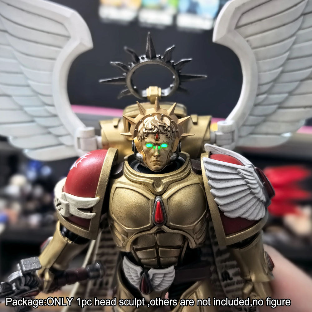 【PRE-ORDER】Premium Human‑Face Helmet Man Head Sculpt For Joytoy Warhammer 4.0 Blood Angels