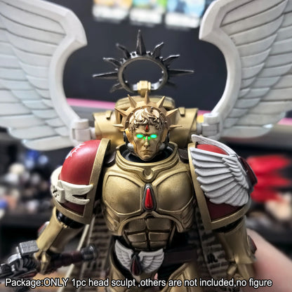 【PRE-ORDER】Premium Human‑Face Helmet Man Head Sculpt For Joytoy Warhammer 4.0 Blood Angels