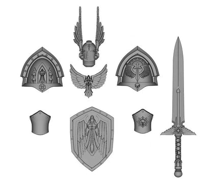 【PRE-ORDER】NEW Unpainted Parts Kits For Joytoy war hammer dark angel 3.0 Figure Body