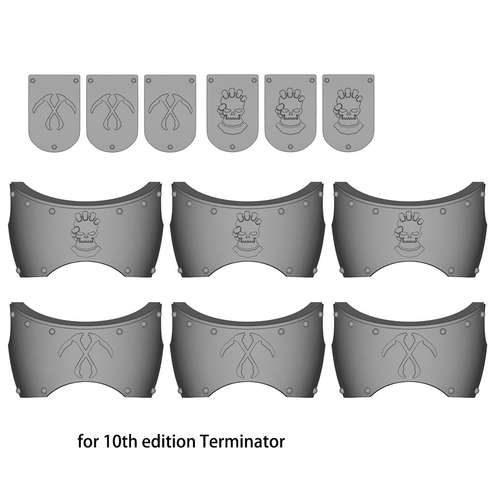 12pcs Unpainted Kits for joytoy Warhammer 40k 10th edition Terminator