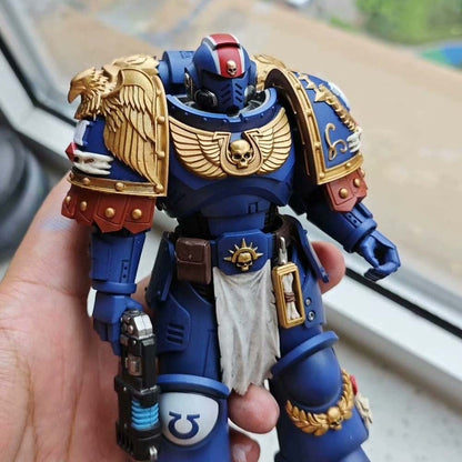 【PRE-ORDER】Premium painted Shoulder Pauldrons  Pads For joytoy warhammer 4.0 Ultramarines Figure