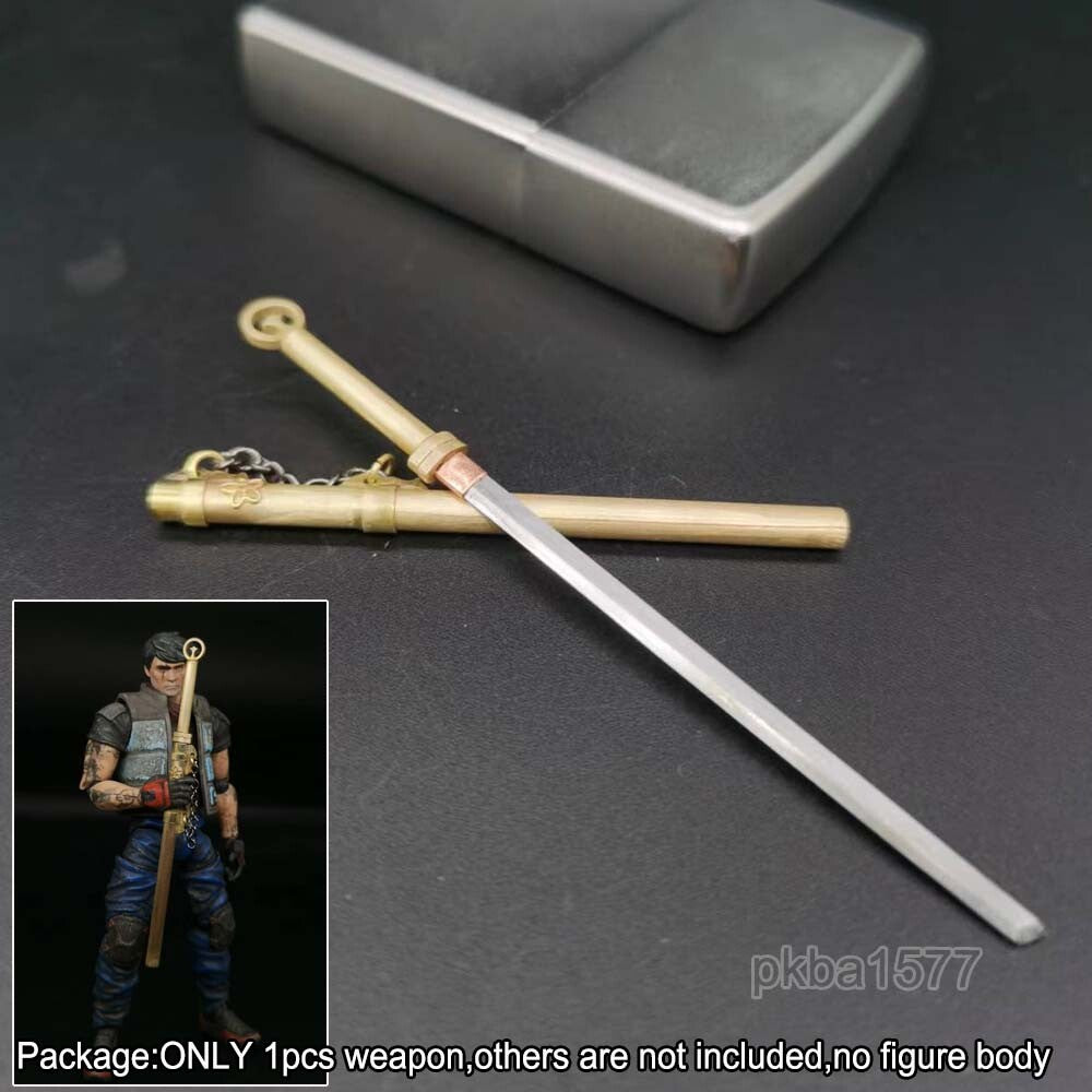 【PRE-ORDER】Handmade 1/18 Metal Sword w Sheath Weapon Model For 3.75" Acid Rain BFS Figure