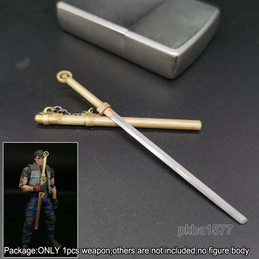 【PRE-ORDER】Handmade 1/18 Metal Sword w Sheath Weapon Model For 3.75" Acid Rain BFS Figure