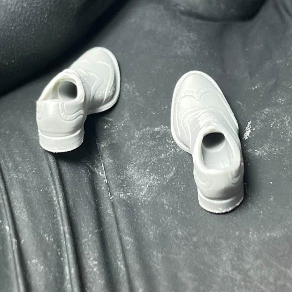 Unpainted 1/18 Scale Shoes Model For 3.75" male Action Figure