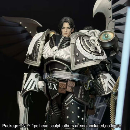 PRE-ORDER Premium Painted Raven Guard Primarch Man Head Sculpt For DIY Action Figure