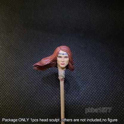 【PRE-ORDER】Premium 1/18 Beauty Female Lady Head Sculpt Helmet For DIY 3.75" Action Figure