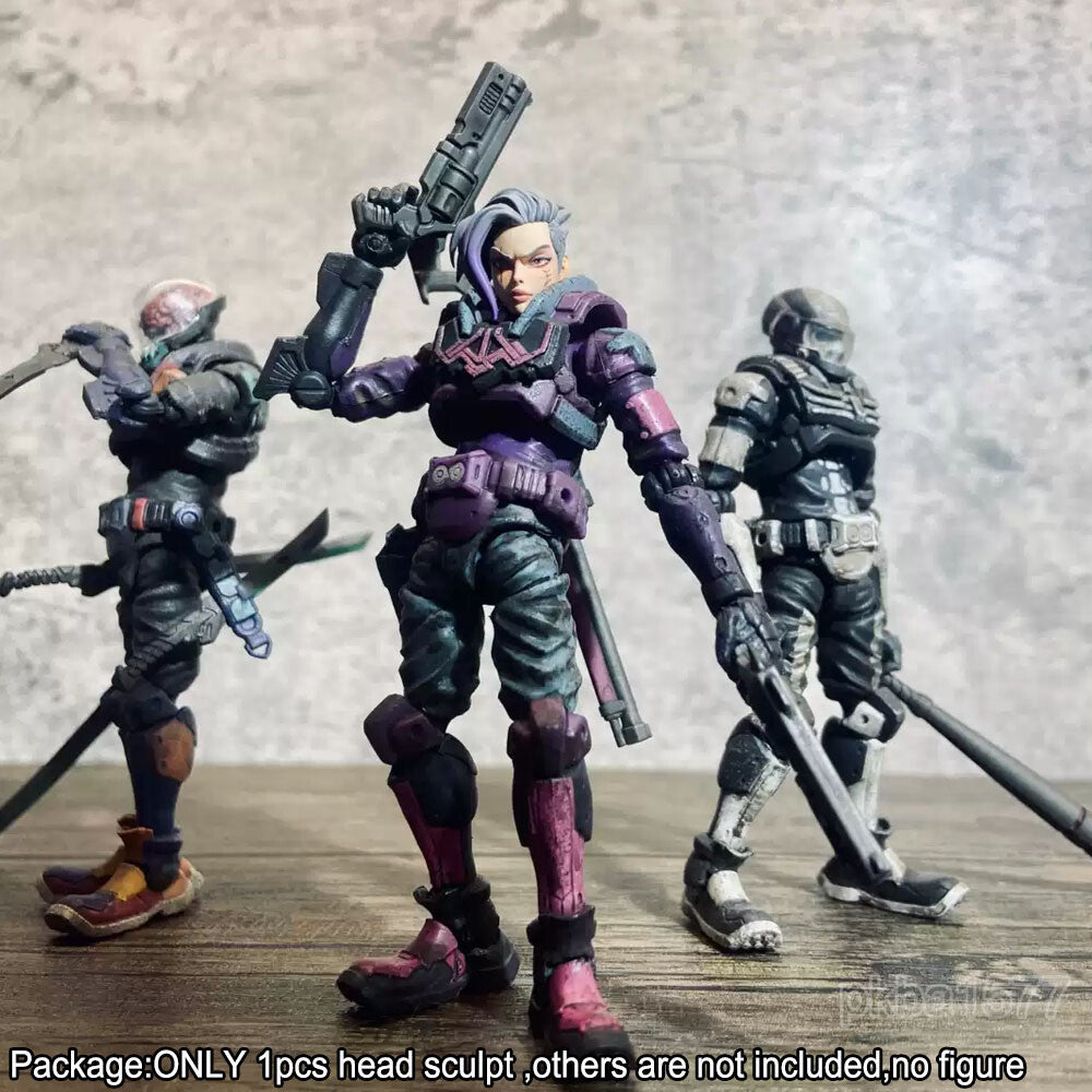 【PRE-ORDER】Premium 1/18 Cyber Punk Female Head Sculpt COOL Girl Head Model For 3.75" Figure