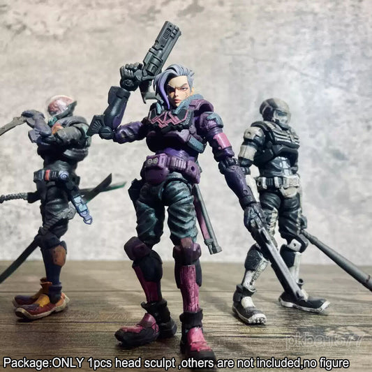 【PRE-ORDER】Premium 1/18 Cyber Punk Female Head Sculpt COOL Girl Head Model For 3.75" Figure