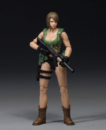 【PRE-ORDER】1/18 Scale 3.75" Quiet Female Soldier Action Figure Collectible Toy Gift