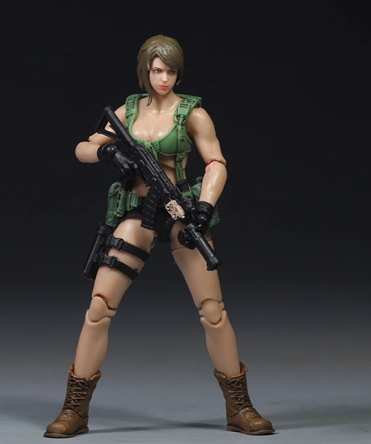 【PRE-ORDER】1/18 Scale 3.75" Quiet Female Soldier Action Figure Collectible Toy Gift