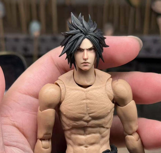 【PRE-ORDER】Premium 1/12 Black Hair Cloud Man Head Sculpt For 6'' vtoys Action Figure