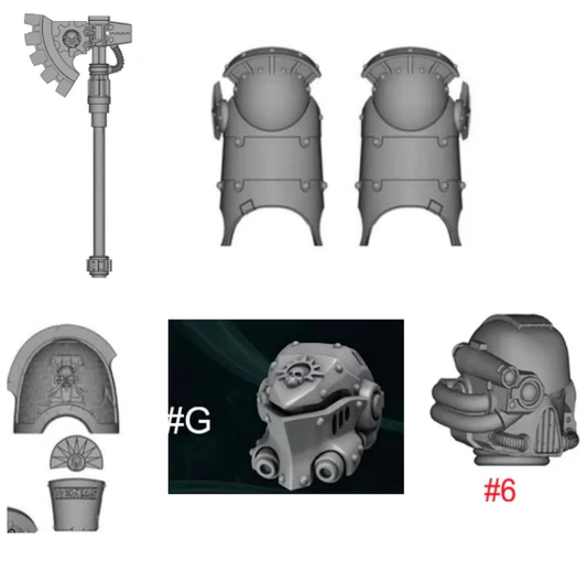 5pcs unpainted items