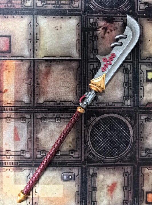 【PRE-ORDER】 Premium PaintedLong-handle Spear Weapon Model For joytoy warhammer 40k Figure
