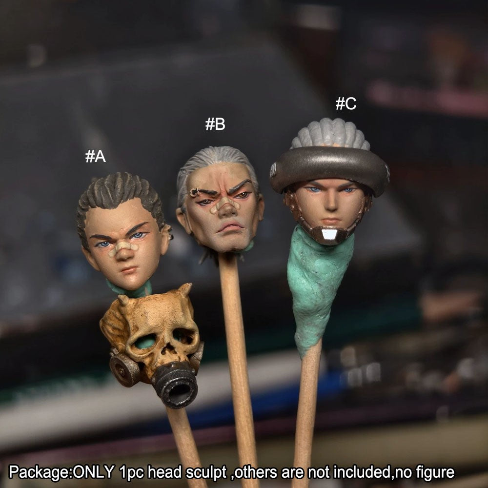 【PRE-ORDER】Single Premium 1/18 Cool Man Head Sculpt Model For 3.75" Acid Rain Joytoy Figure