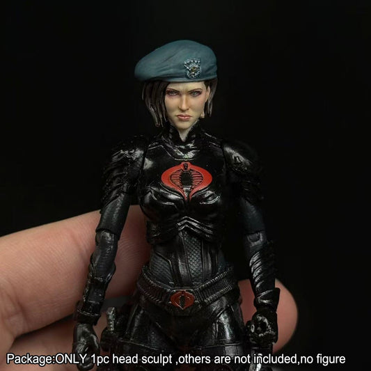 【PRE-ORDER】Premium Hand-painted 1/18 Female Jill Head Sculpt For DIY 3.75" Action Figure