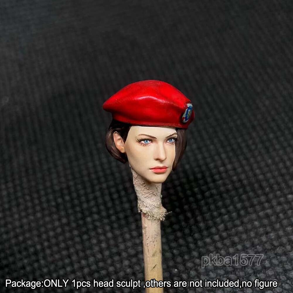 【PRE-ORDER】Premium 1/18 Red Hat Girl Head Sculpt Female Head Model For 3.75" Action Figure