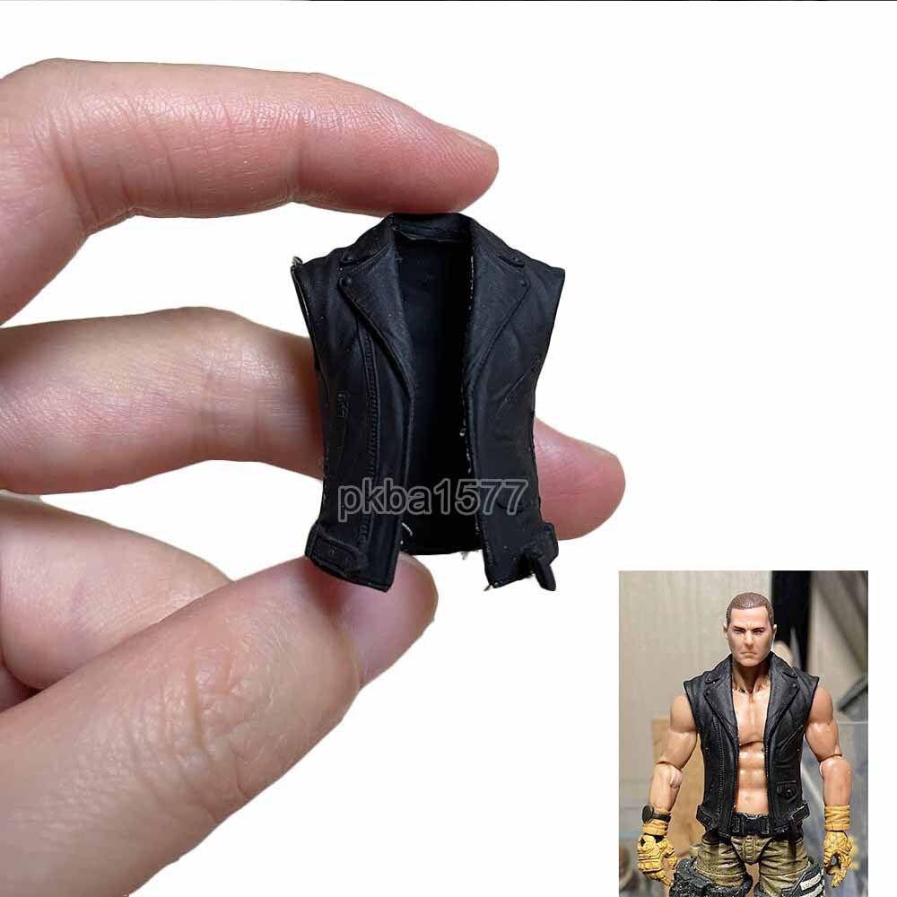 Cool Black 1/18 Vest Waistcoat Coat For 3.75" Acid Rain Joytoy Figure Accessory