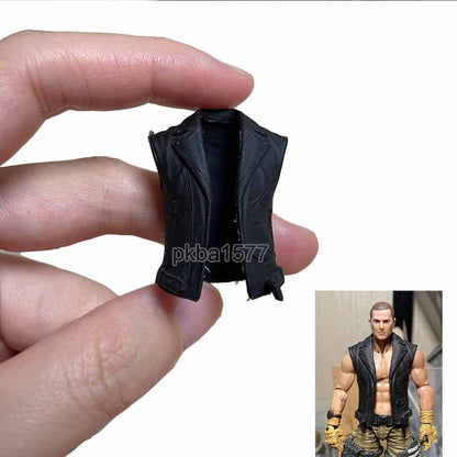 Cool Black 1/18 Vest Waistcoat Coat For 3.75" Acid Rain Joytoy Figure Accessory