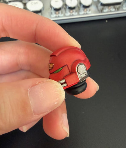 【PRE-ORDER】Premium Red Man Soldier Head Sculpt Model For Joytoy Blood Angels Action Figure