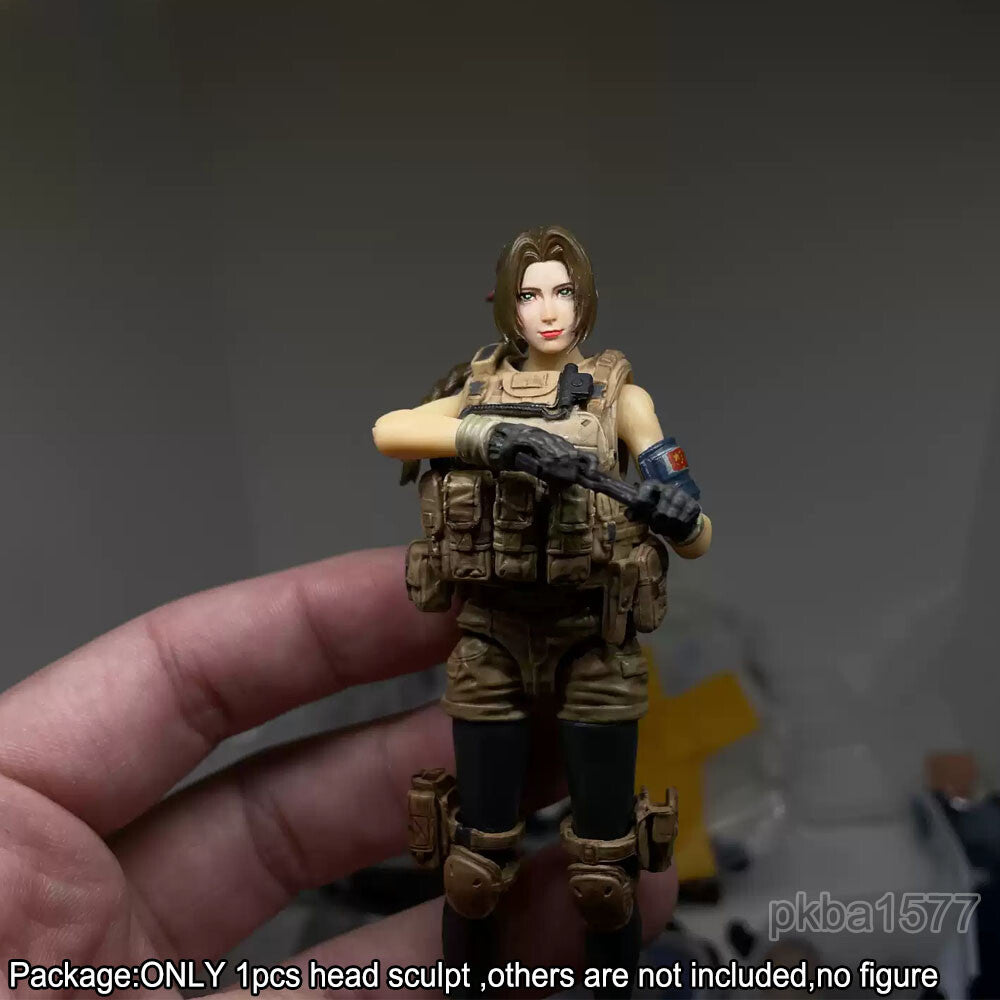 【PRE-ORDER】Premium 1/18 Aeris Female Cute Girl Head Sculpt Soldier Head For 3.75" Figure