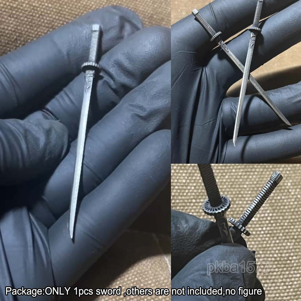 Handmake Single 1/18 Metal Sword Decor For 3.75" Action Figure Joytoy Acid Rain