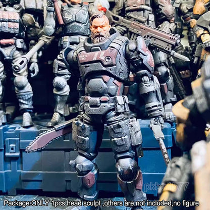 【PRE-ORDER】Premium 1/18 Man w a Scar Head Sculpt Soldier Head For 3.75'' Acid Rain Figure