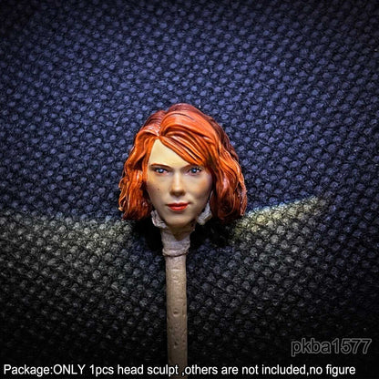 【PRE-ORDER】Premium 1/18 Black Widow Woman Head Sculpt Soldier Female Head For 3.75" Figure