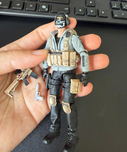 【PRE-ORDER】New version Premium Painted  1/18 Scale 3.75" Articulated Cool Action Figure Toy