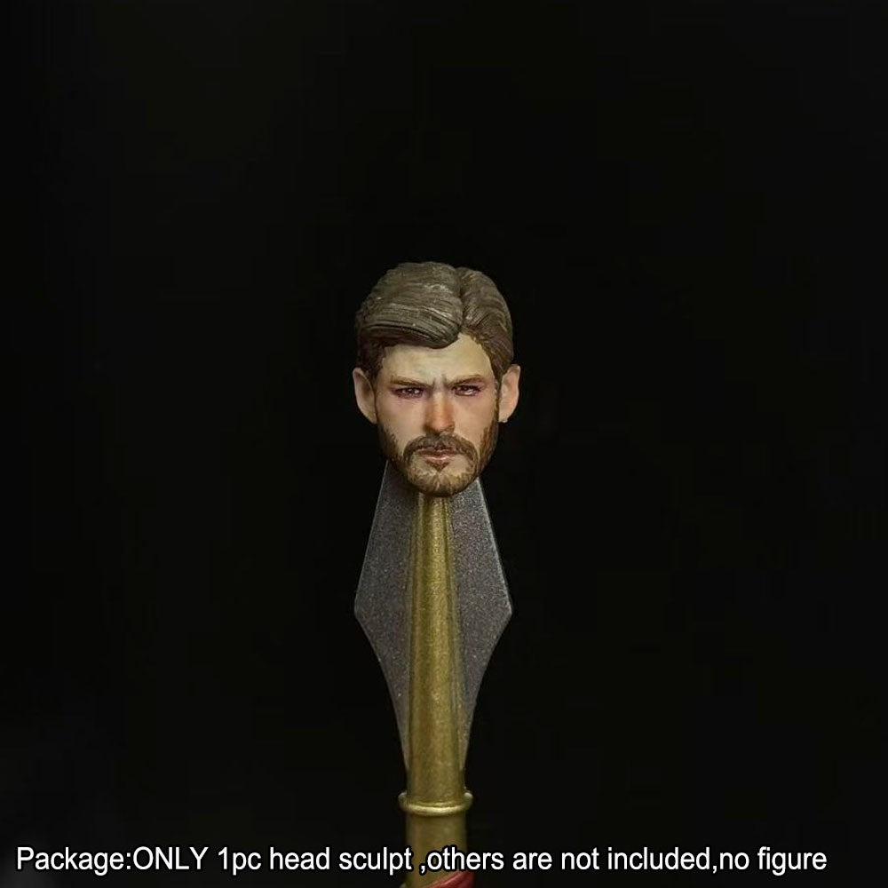 【PRE-ORDER】Premium Hand-painted 1/18 Handsome Man Head Sculpt For DIY 3.75" Action Figure