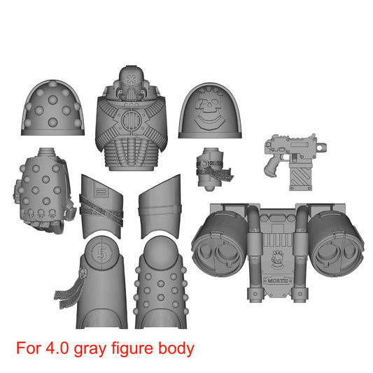 【PRE-ORDER】 NEW Unpainted Parts Kits For Joytoy Warhammer 4.0 gray figure body