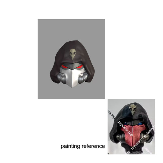 PRE‑ORDER Custom Painted Premium Male Helmet Head Sculpt for Joytoy Warhammer 40K Raven Guard Blood Crow