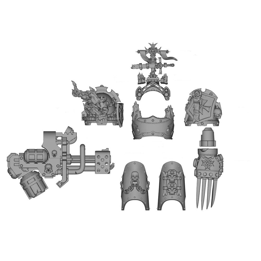 【PRE-ORDER】New Unpainted Kits For Joytoy warhammer 40k Black TemplarsnFigure Body