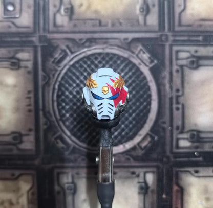 【PRE-ORDER】Hand-painted White Scar Head Sculpt Helmet Model For DIY Action Figure