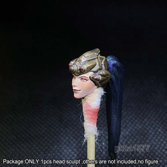 【PRE-ORDER】Premium 1/18 Widowmaker Female Head Sculpt Soldier Head For 3.75" Action Figure