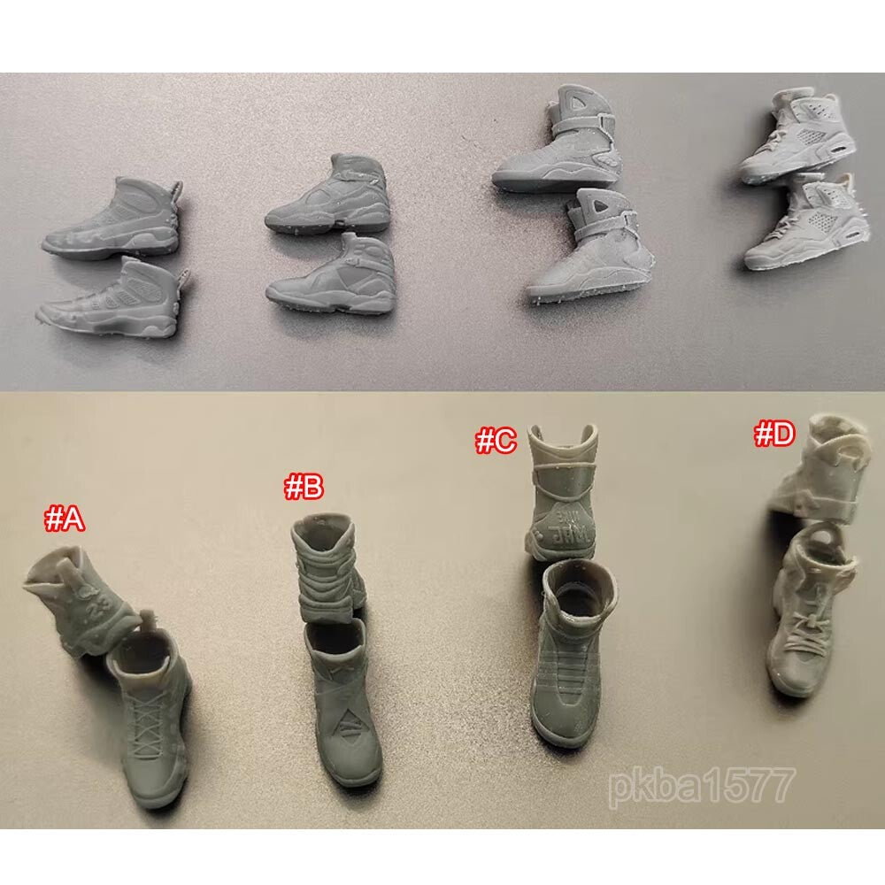 Unpainted 1/18 Shoes Model For 3.75" Figure Joytoy Planet Green Valley Joytoy