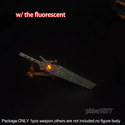 【PRE-ORDER】Handmade 1/18 scale Cyberpunk Metal Sword Weapon Model For 3.75'' Action Figure
