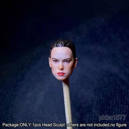 【PRE-ORDER】Premium 1/18 Rey Skywalker Head Sculpt Female Girl Soldier Head For 3.75" Figure