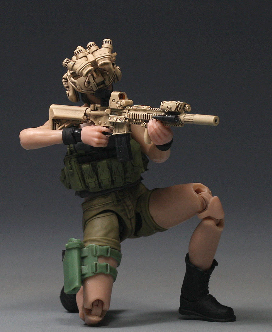 【PRE-ORDER】New Painted 1/18 Girl 3.75" Soldier Articulated Action Figure Toy Xmas Gift