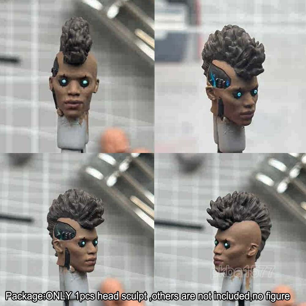 【PRE-ORDER】Premium 1/18 Cool Cyberpunk Head Sculpt Soldier Head For 3.75'' Action Figure
