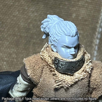 Unpainted 1/18 Girl Head Sculpt Model For 3.75'' Acid Rain Joytoy Action Figure