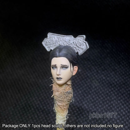 【PRE-ORDER】Premium 1/18 Ghost Female Girl Head Sculpt Soldier Head For 3.75'' Action Figure