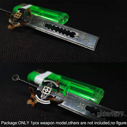【PRE-ORDER】Handmade 1/18 Metal Big Sword Upgrade Weapon Model For 3.75" Figure Accessory
