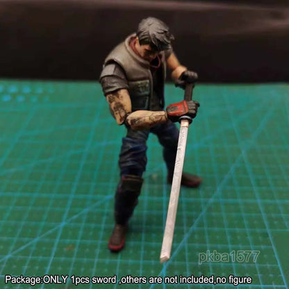 【PRE-ORDER】Handmade 1/18 Metal Straight Sword w Sheath Weapon For 3.75" Joytoy Figure