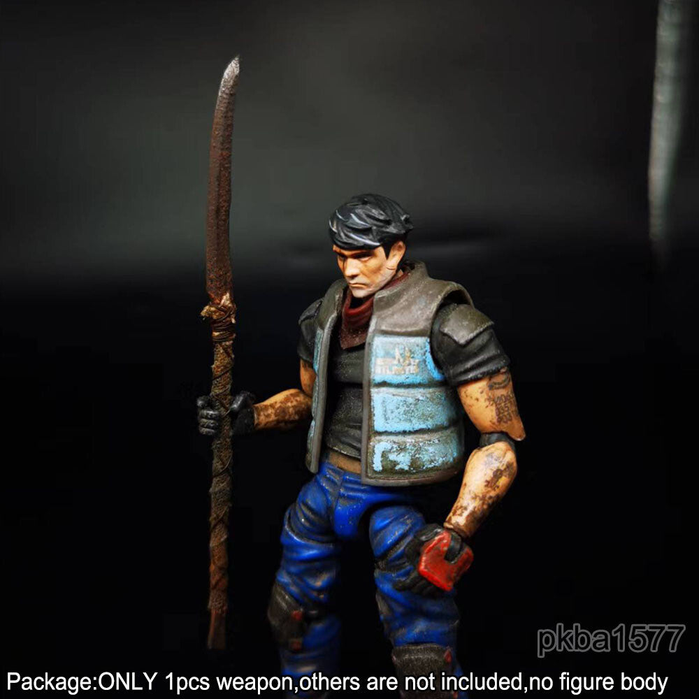 【PRE-ORDER】New Handmade 1/18 Rusty Style Metal Long Knife Sword Weapon For 3.75'' Figure