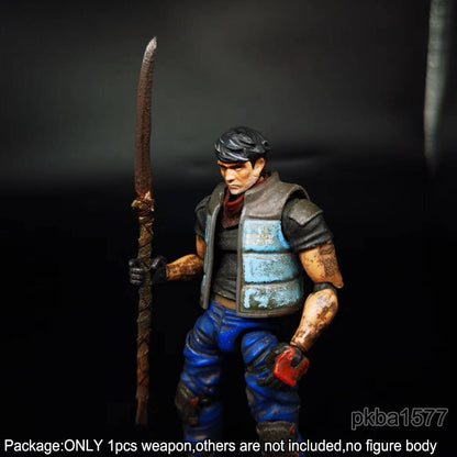 【PRE-ORDER】New Handmade 1/18 Rusty Style Metal Long Knife Sword Weapon For 3.75'' Figure